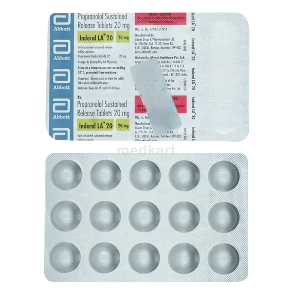 inderal la 20mg tablet 15's